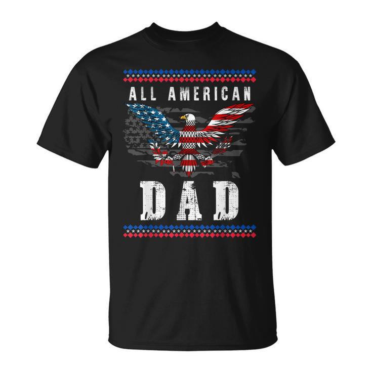 4Th Of July American Flag Dad  Unisex T-Shirt