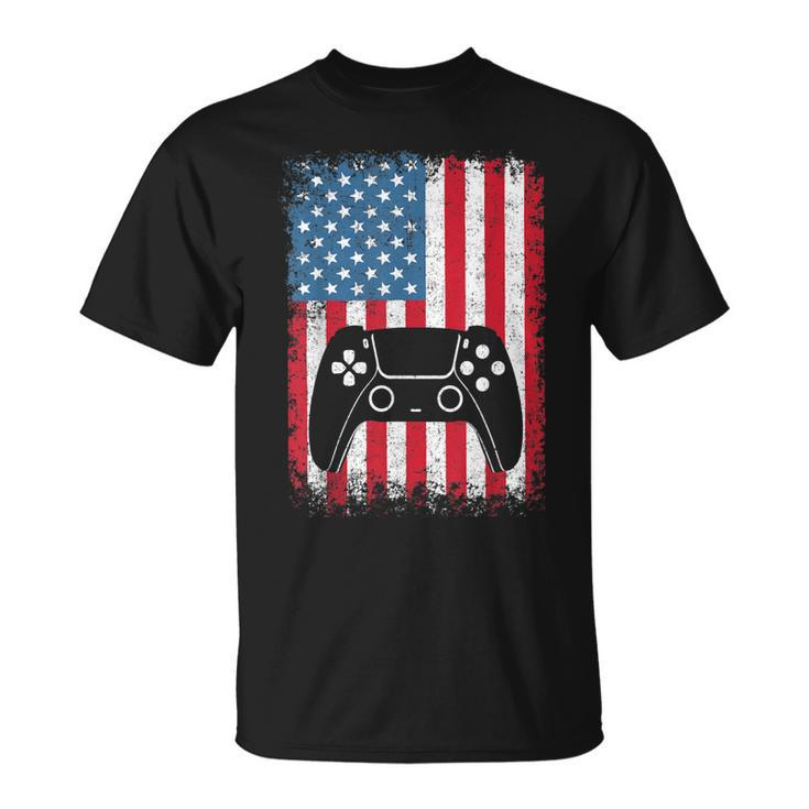 4Th Of July  Video Game Gamer Kids Boys Men Usa Unisex T-Shirt