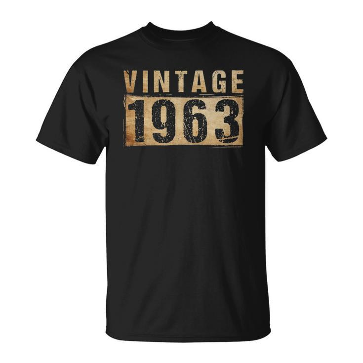 59 Years Old Vintage 1963 59Th Birthday Decoration Men Women Unisex T-Shirt
