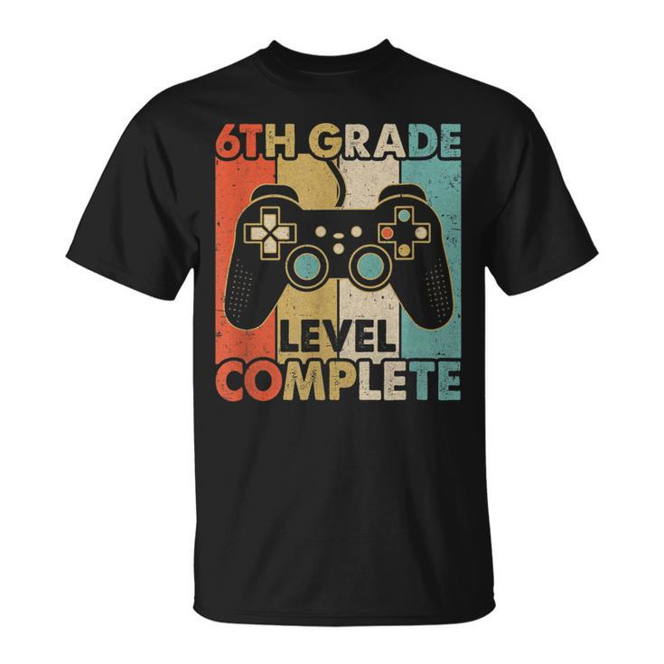 6Th Grade Graduation Level Complete Video Games Boy Kids  Unisex T-Shirt