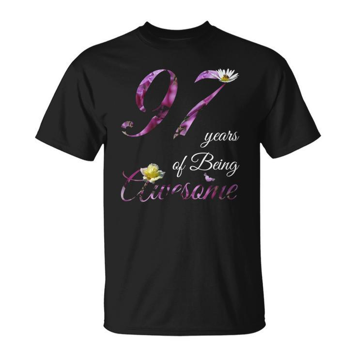 97 Years Old  Awesome Floral 1925 97Th Birthday Gift Unisex T-Shirt