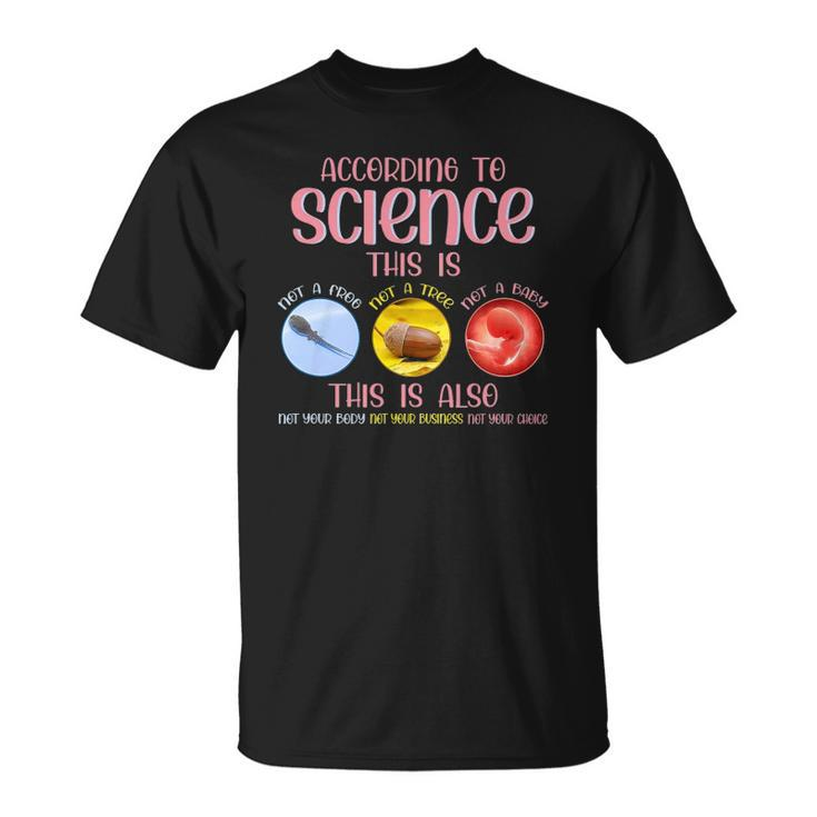 According To Science This Is Pro Choice Reproductive Rights Unisex T-Shirt