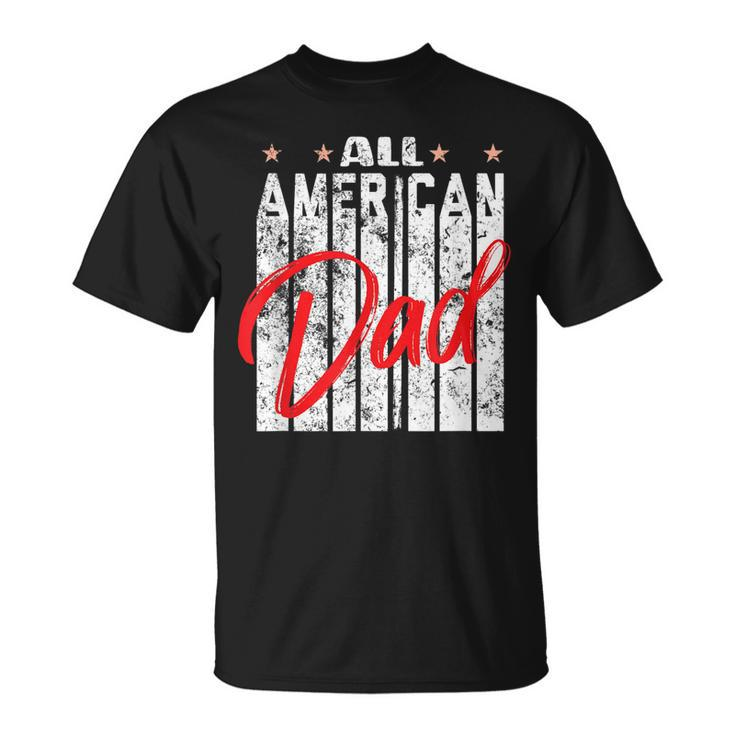 All American Dad Retro 4Th Of July Cool & Funny Melanin Art  Unisex T-Shirt