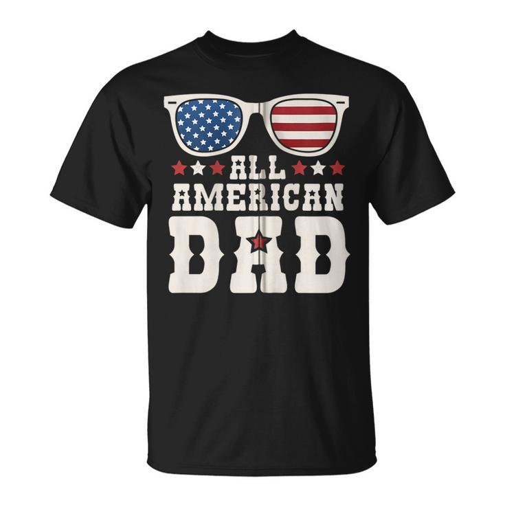 All American Dad Usa Flag Fathers 4Th Of July Day Funny Gift Zip  Unisex T-Shirt