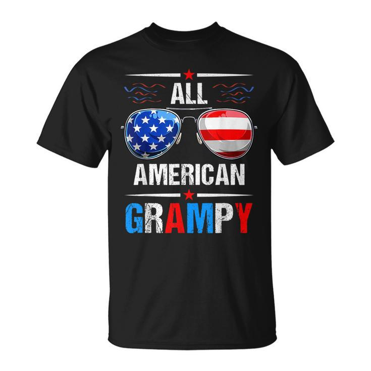 All American Flag Grampy July 4Th Sunglasses Usa Patriotic  Unisex T-Shirt