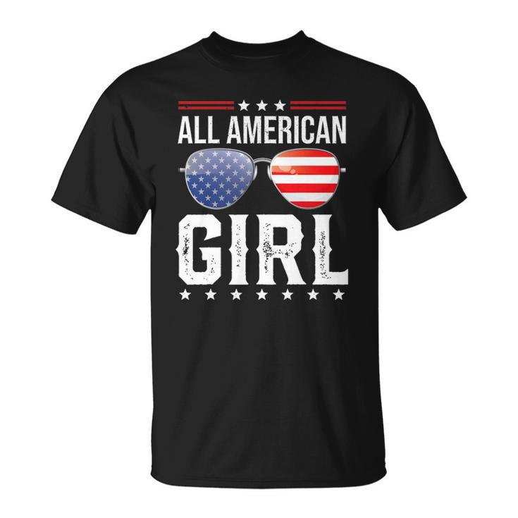 All American Girl Matching Family Fourth 4Th Of July Unisex T-Shirt