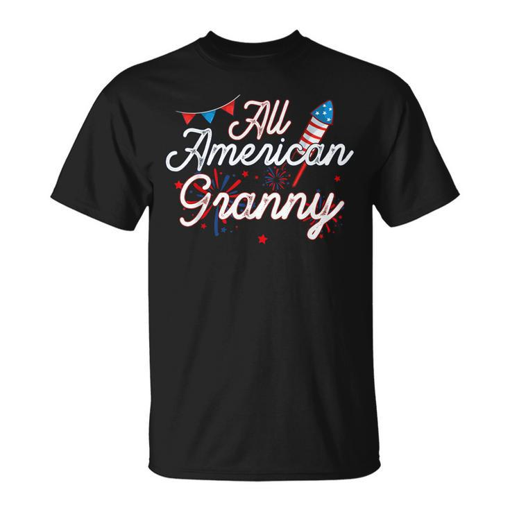 All American Granny 4Th Of July Family Matching Patriotic  Unisex T-Shirt