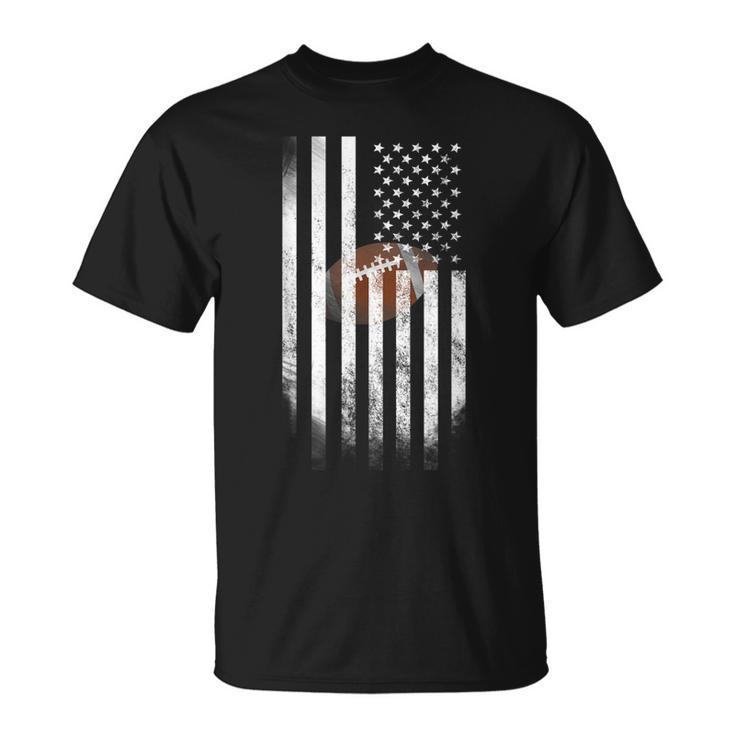 American Flag Vintage Football Flag  Dad Mom Kid T Unisex T-Shirt