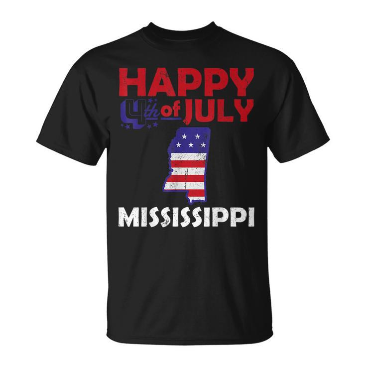 American Independence Day 4Th July Veteran Mississippi  Unisex T-Shirt