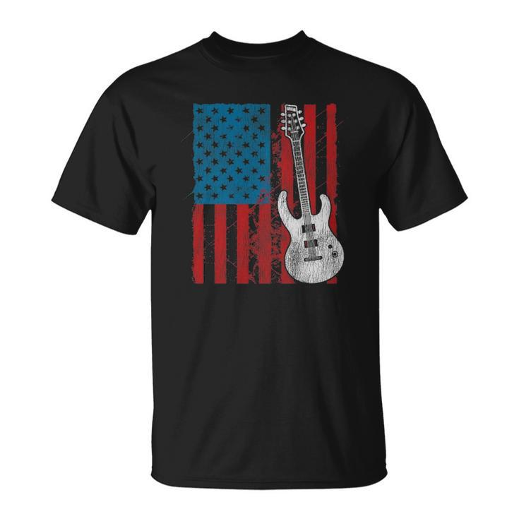 American Pride Guitar Player Gift Guitar Unisex T-Shirt