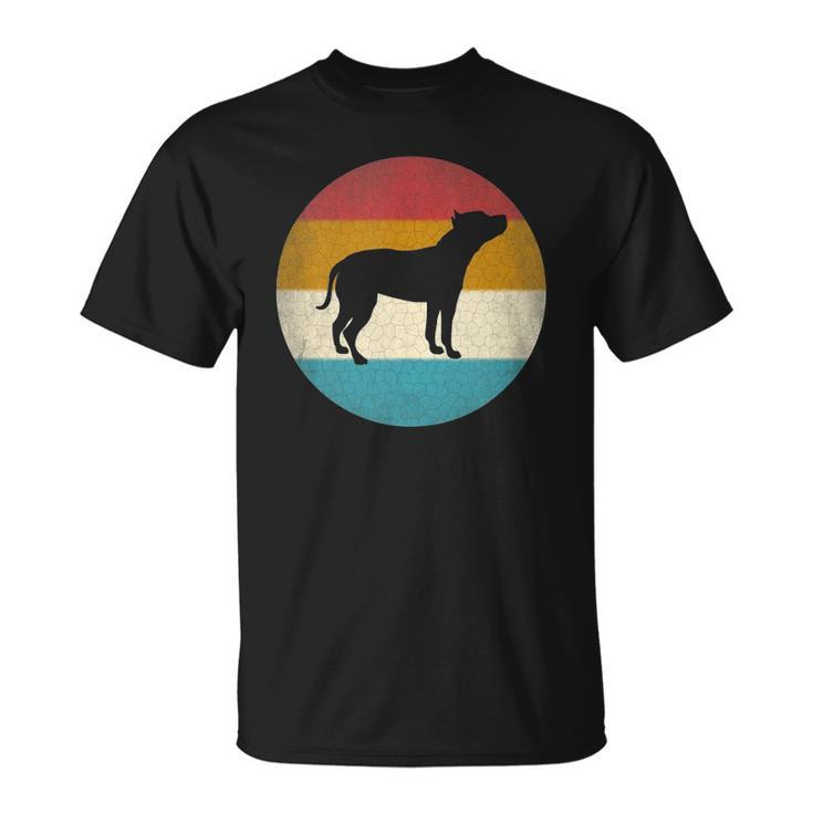 American Staffordshire Terrier Dog Vintage Retro Amstaff Unisex T-Shirt