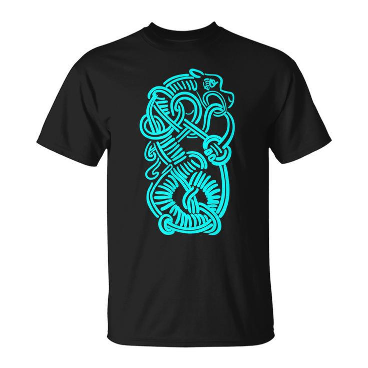 Ancient Viking Dragon Amulet  For Nordic Lore Lovers V3 Unisex T-Shirt