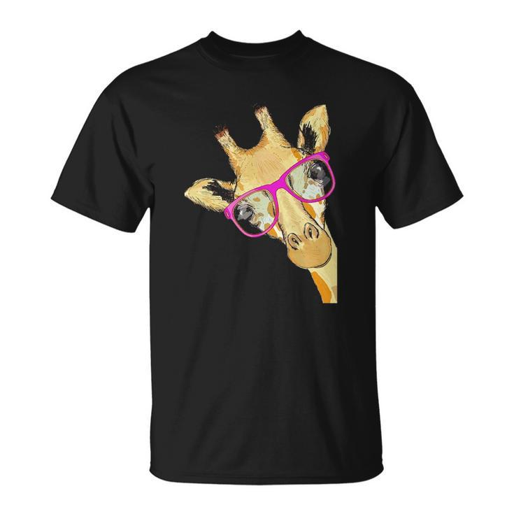 Animal Tees Hipster Giraffe Lovers Unisex T-Shirt