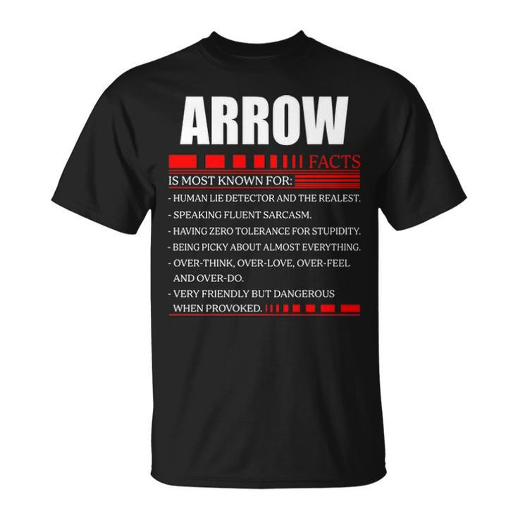 Arrow Fact Fact T Shirt Arrow Shirt  For Arrow Fact Unisex T-Shirt