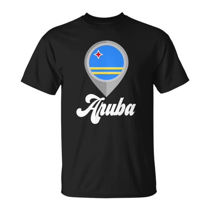 Aruba Aruba Flag Tee I Love Aruba Travel Unisex T-Shirt