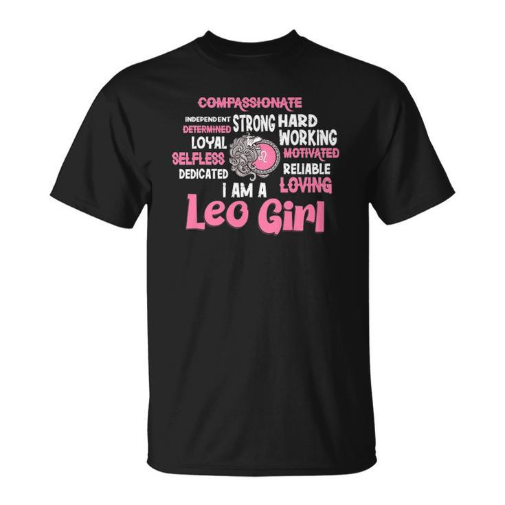 As A Leo Girl Birthday Astrology Zodiac Sign Women Leo Unisex T-Shirt