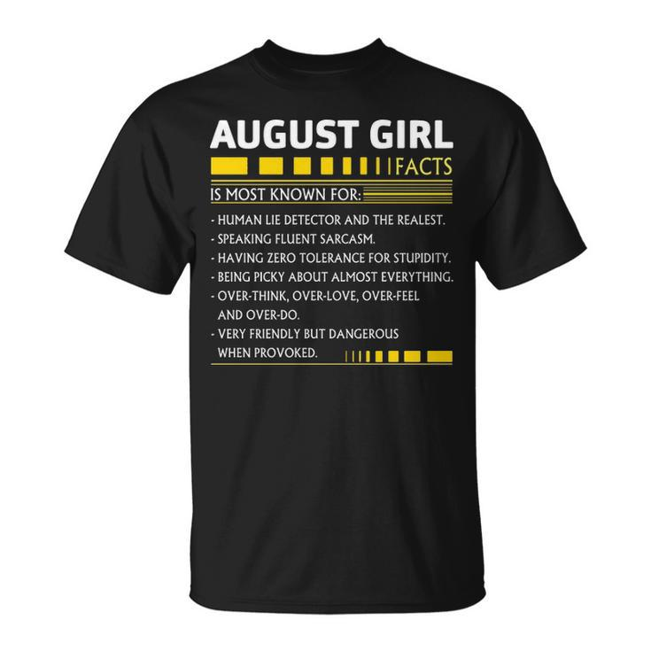 August Girl August Girl Facts T-Shirt
