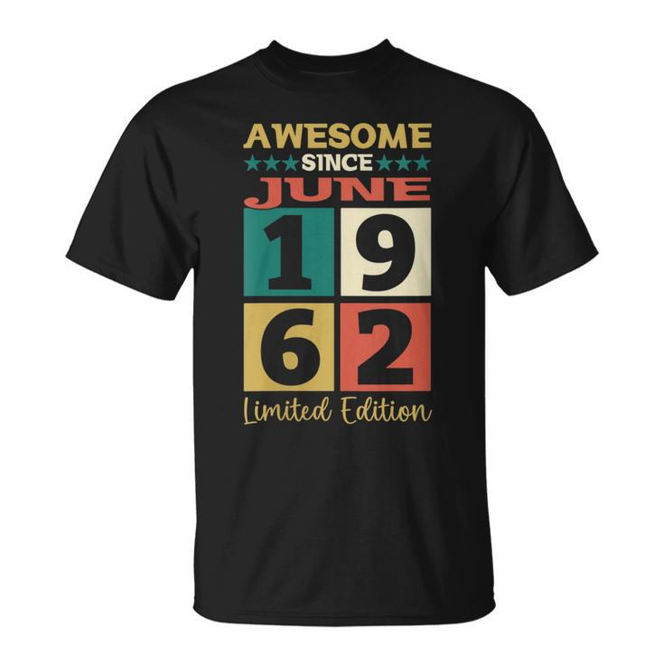Awesome Since 1962 60Th Birthday Gift  Unisex T-Shirt