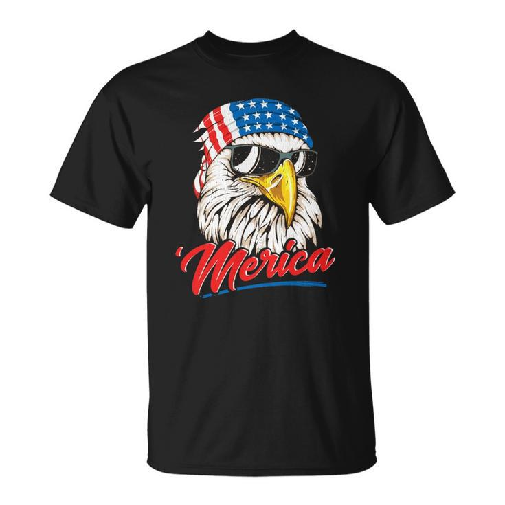 Bald Eagle Merica 80S Mullet Eagle America Usa 4Th Of July Essential Unisex T-Shirt