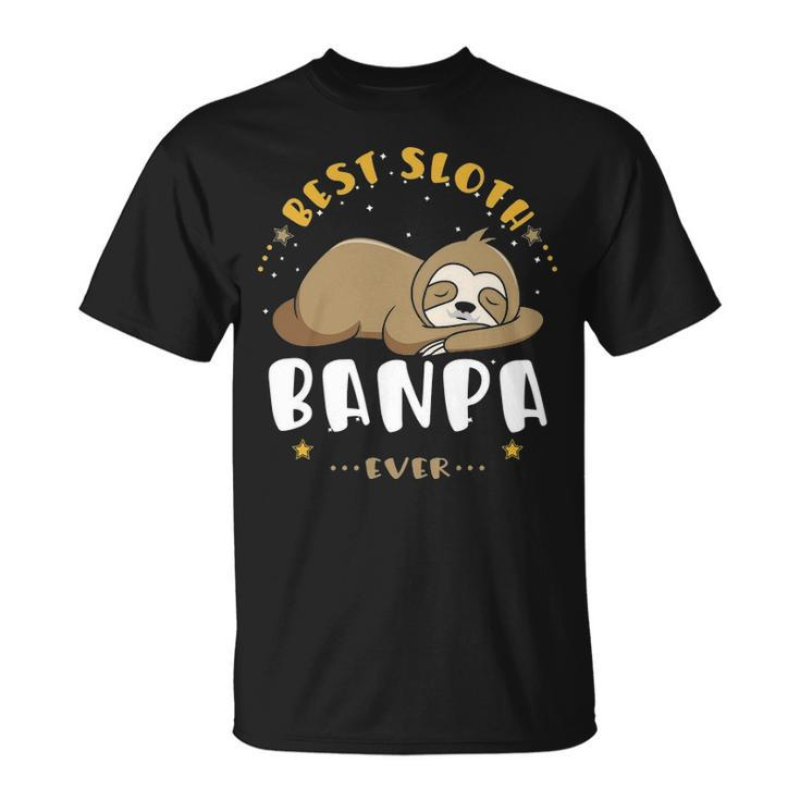 Banpa Grandpa Best Sloth Banpa Ever T-Shirt