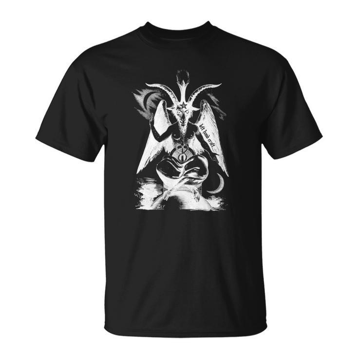 Baphomet Left Hand Craft Satanic Clothing Unisex T-Shirt