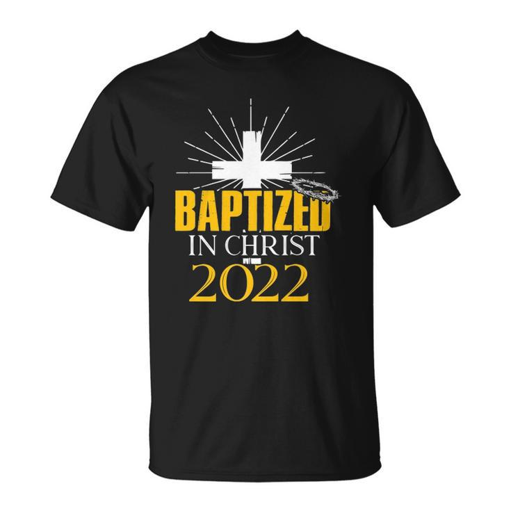Baptized In Christ 2022  Christian Tee Baptism Faith  Unisex T-Shirt