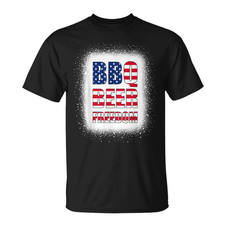 Bbq Beer Freedom America Usa Party 4Th Of July Summer  Unisex T-Shirt