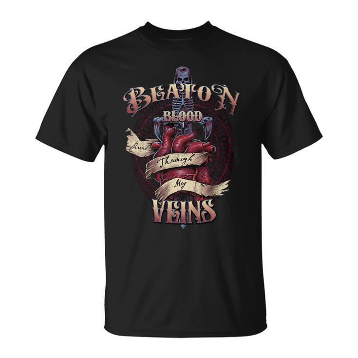 Beaton Blood Runs Through My Veins Name Unisex T-Shirt