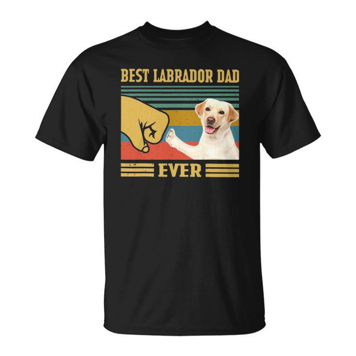 Best Labrador Dad Ever Vintage Fathers Day Christmas Unisex T-Shirt