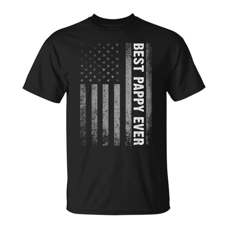 Best Pappy Ever Vintage American Flag Fathers Day Christmas  Unisex T-Shirt