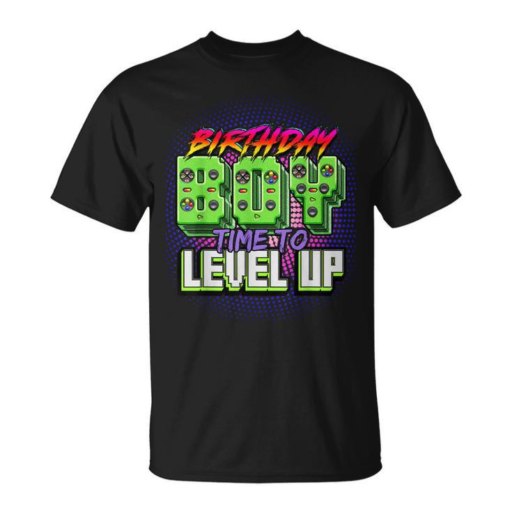 Birthday Boy Time To Level Up Video Game Birthday Party Boys  Unisex T-Shirt