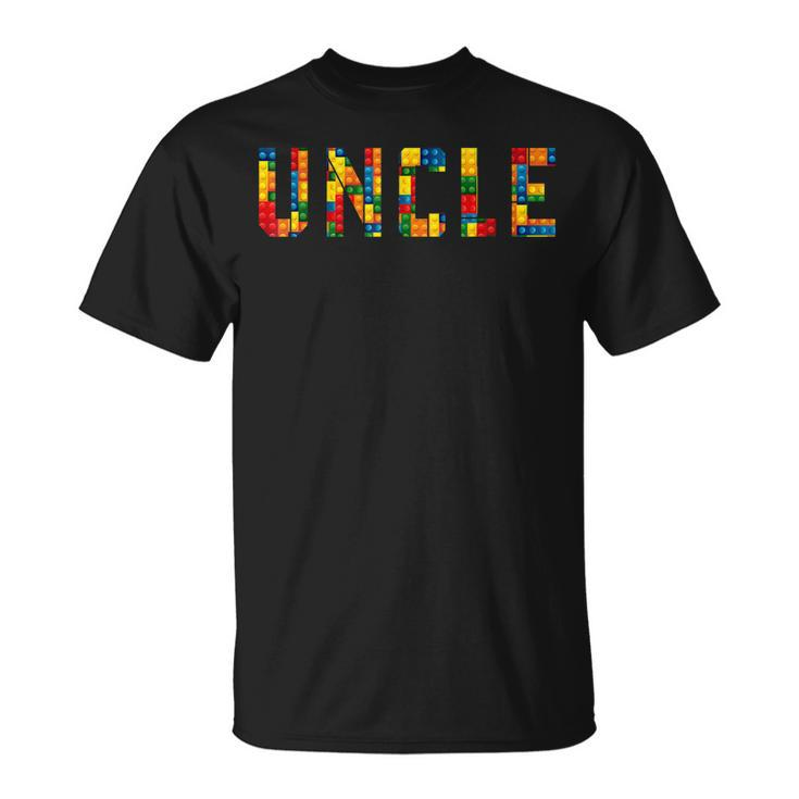 Birthday Brick Builder Funny Blocks Master Builder Uncle  Unisex T-Shirt