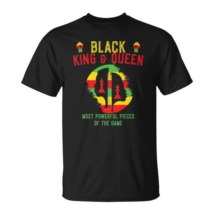 Black King And Queen Most Powerful Piece Of The Game Unisex T-Shirt
