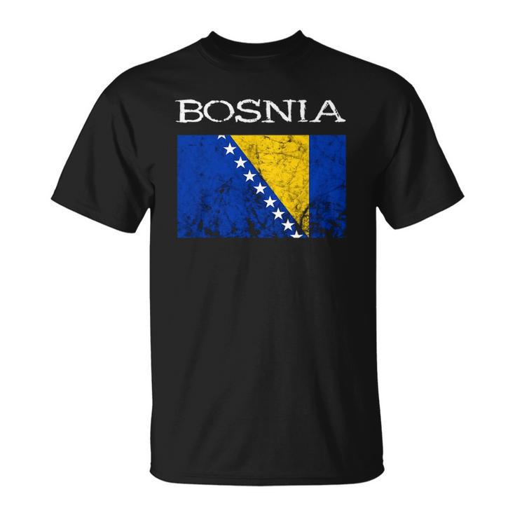 Bosnia-Herzegovina Bosnian Flag Bosnian Pride Bosnian Roots Unisex T-Shirt