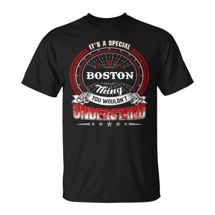 Boston Shirt Family Crest Boston T Shirt Boston Clothing Boston Tshirt Boston Tshirt For The Boston T-Shirt