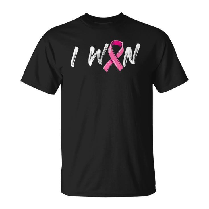 Breast Cancer Awareness I Won  Pink Ribbon Survivor Unisex T-Shirt