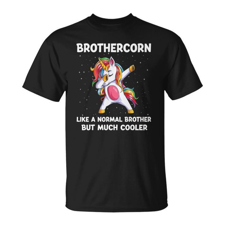 Brothercorn Brother Unicorn Birthday Family Matching Bday Unisex T-Shirt