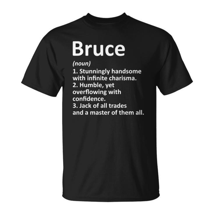 Bruce Definition Personalized Name Funny Birthday Gift Idea Unisex T-Shirt