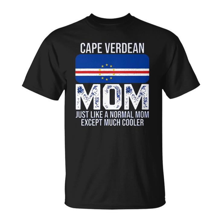 Cape Verdean Mom Cape Verde Flag Design For Mothers Day Unisex T-Shirt