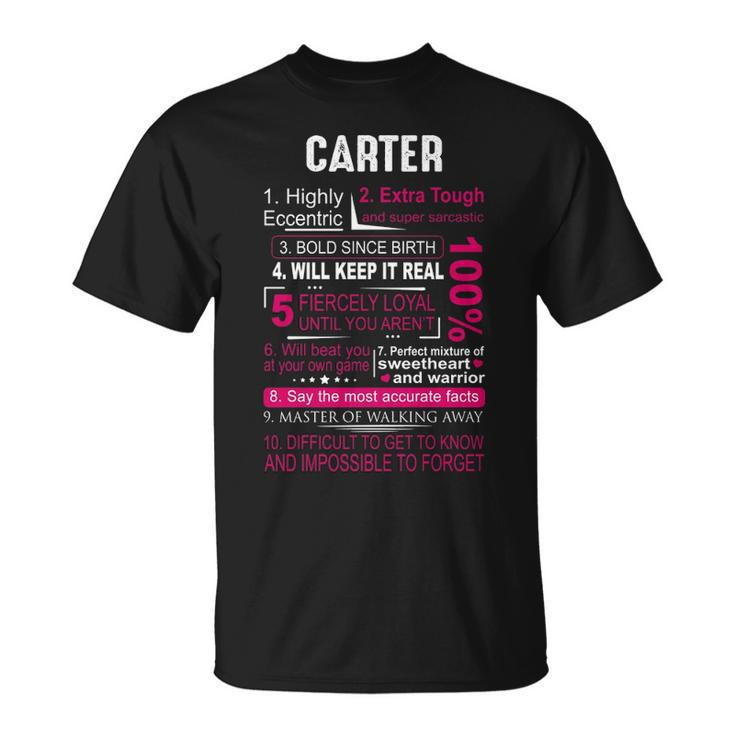 Carter Name Carter T-Shirt