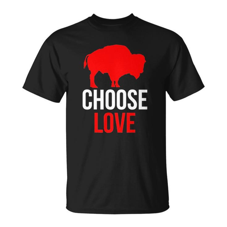 Choose Love Buffalo Stop Hate End Racism Unisex T-Shirt