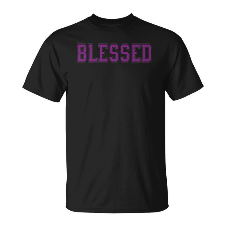 Christian S Blessed Purple Prayer Unisex T-Shirt