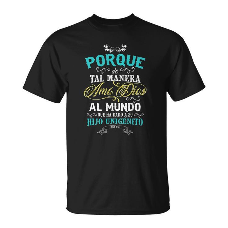 Christian S In Spanish Camisetas Sobre Jesus Unisex T-Shirt