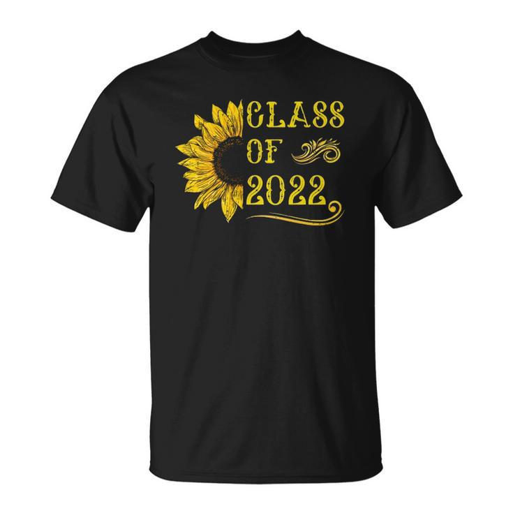 Class Of 2022 Sunflower  Graduation Senior Graduate 22  Unisex T-Shirt