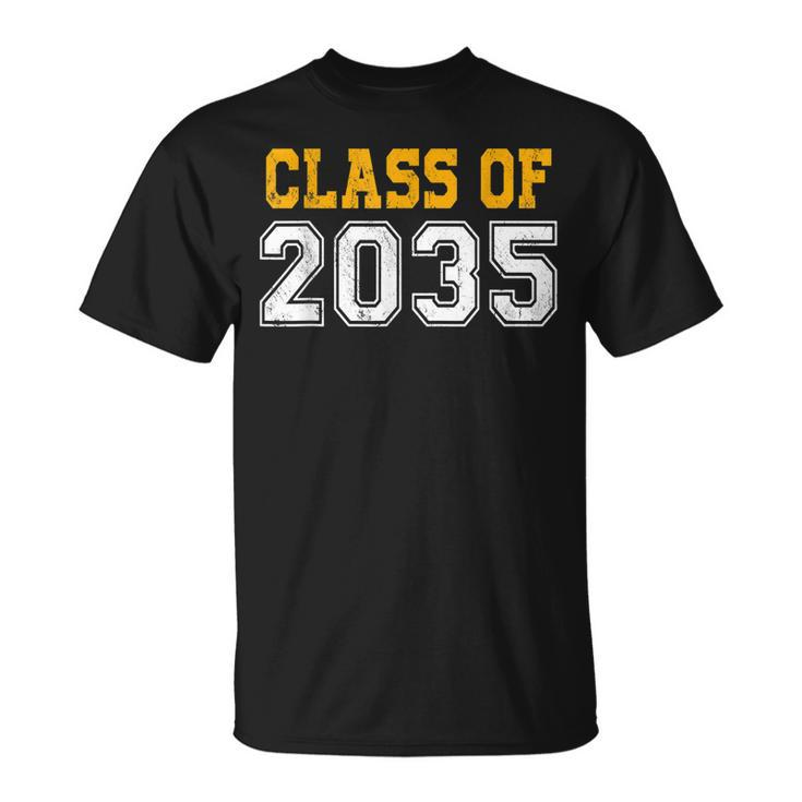 Class Of 2035 Grow With Me - Senior 2035 Graduation  Unisex T-Shirt