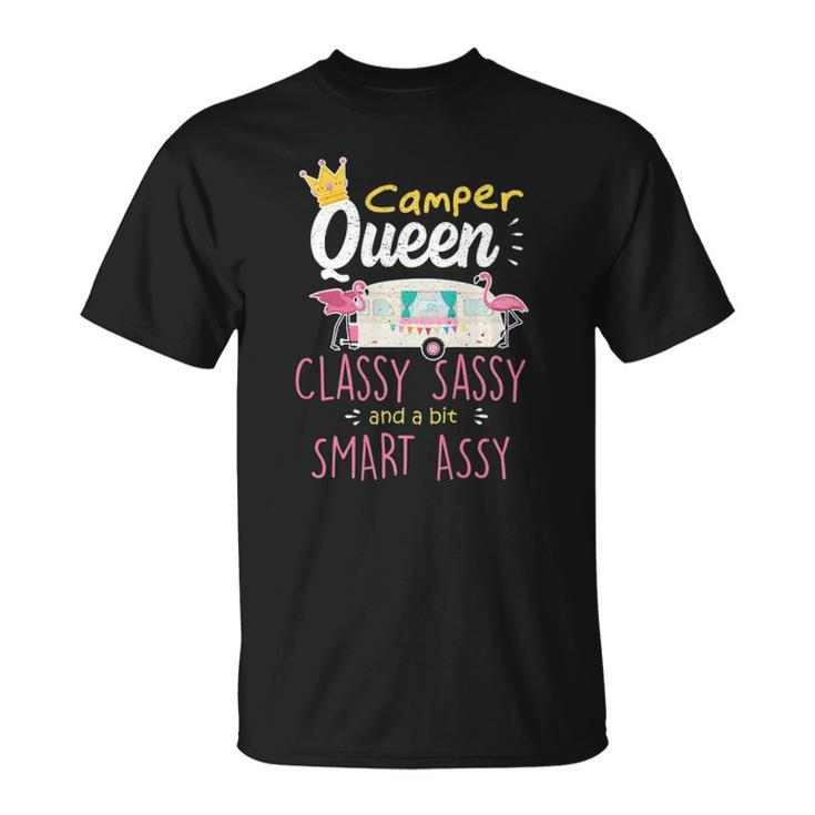 Classy Sassy Camper Queen - Travel Trailer Rv Gift - Camping  Unisex T-Shirt