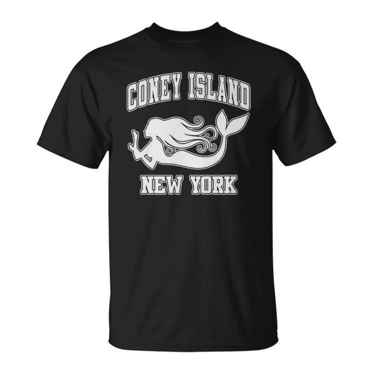 Coney Island Mermaid New York Nyc Beaches Brooklyn Gift  Unisex T-Shirt