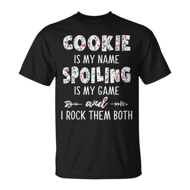 Cookie Grandma Cookie Is My Name Spoiling Is My Game T-Shirt