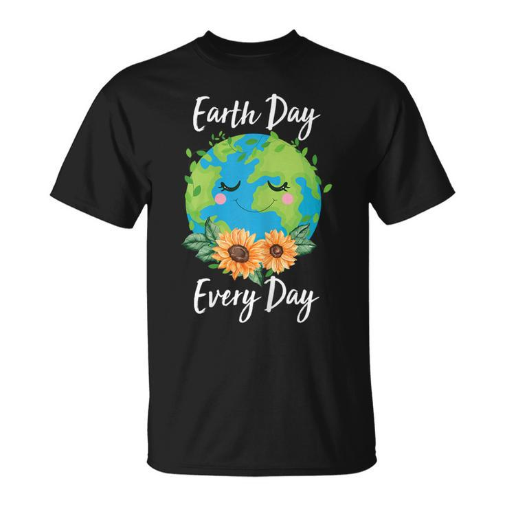Cool Earth Day Sunflower Quote Earth Day  For Kids  Unisex T-Shirt