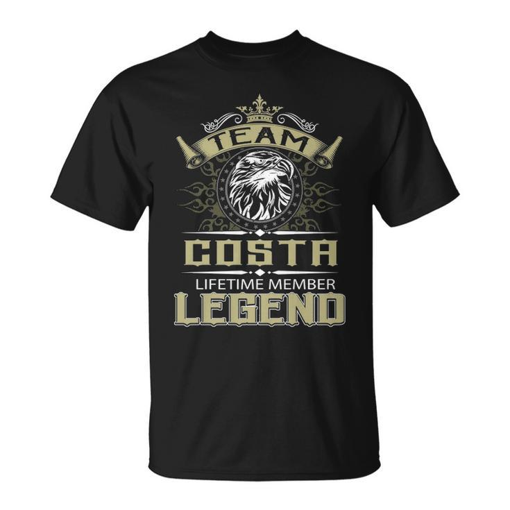 Costa Name Team Costa Lifetime Member Legend T-Shirt